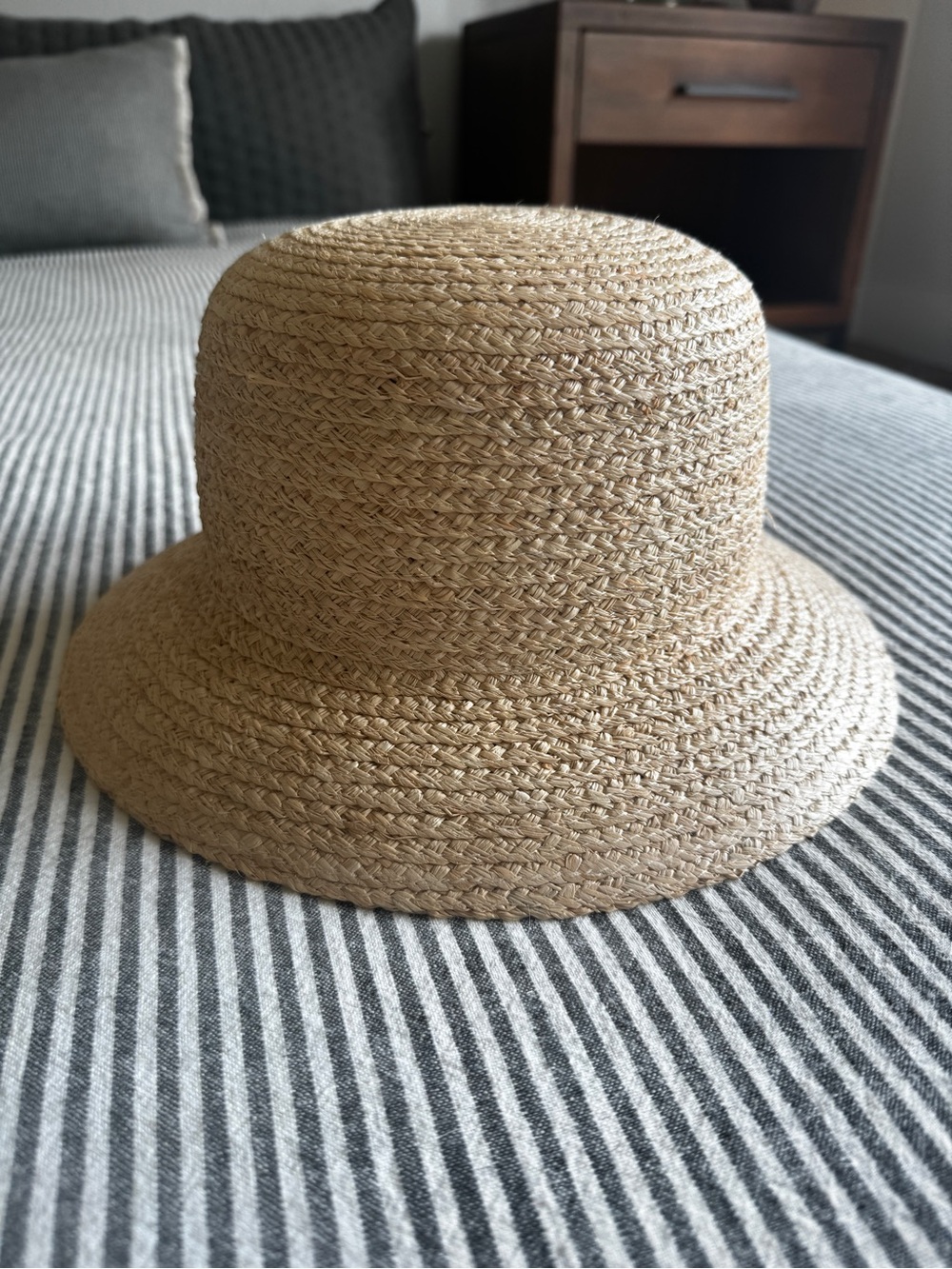 J. Crew Natural Straw Bucket Hat